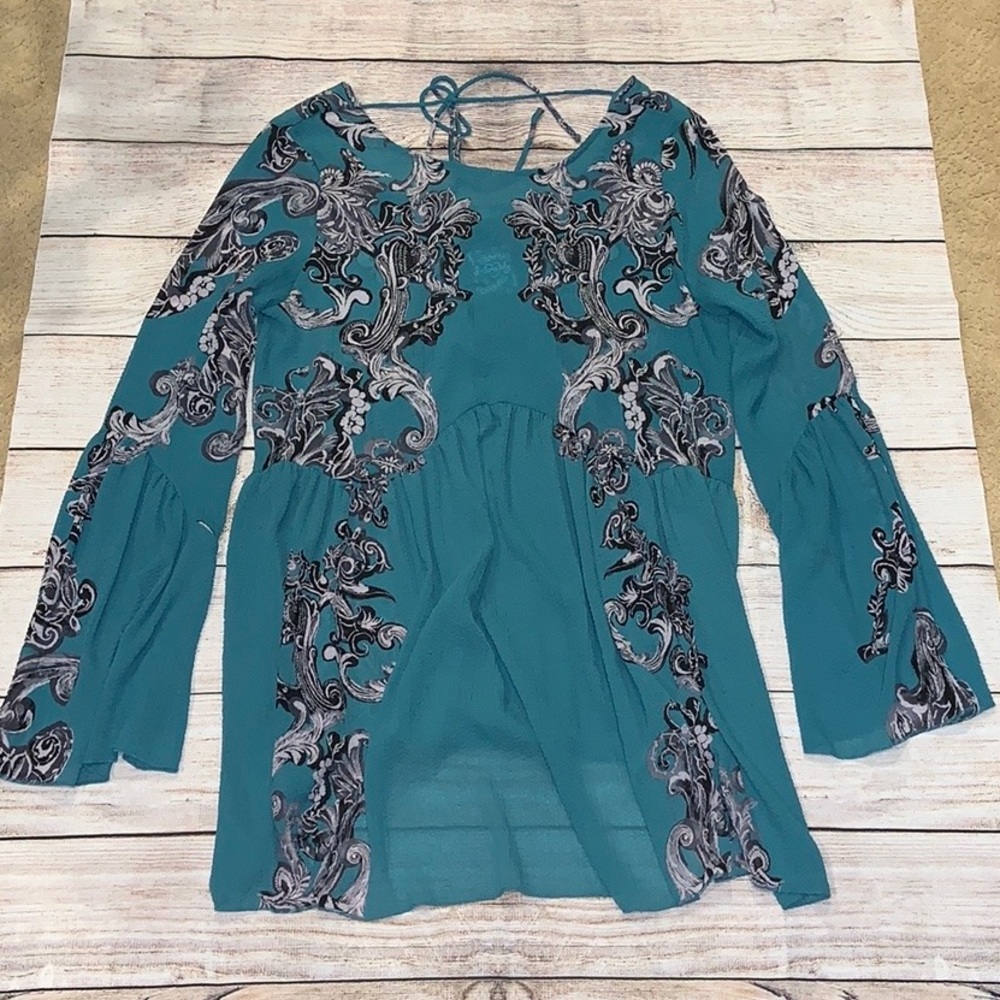 Blue/green Free People dress. NWT.